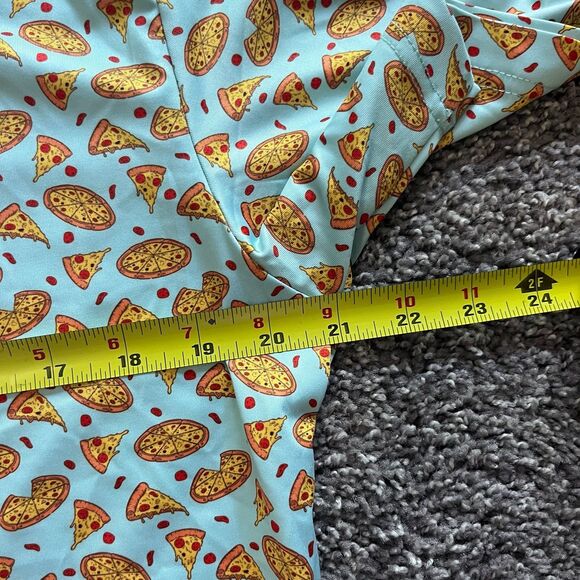 Lofty Llama Slice Slice Baby Pizza Performance Golf Shirt Stretch Mens Size M - Picture 6 of 7